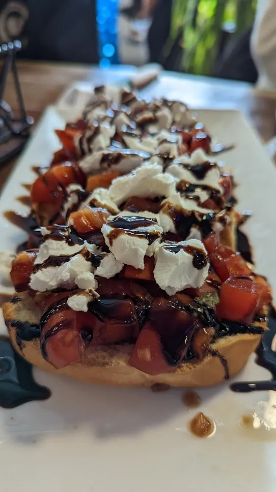 Fresh Chopped Tomatoes and Goat Cheese